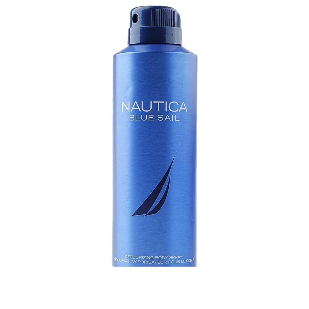 Nautica Blue Sail Deo Body Spray 6 fl oz (Pack of 1), Notes of Basil, Jasmine, and Cedarwood, Men&#39;s Fragrance, Long Lasting, Everyday Fragrance