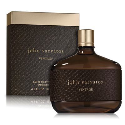 John Varvatos Men&#39;s Cologne, Vintage Eau de Toilette EDT Spray, Aromatic Chypre Scent with Notes of Quince Paste, Patchouli Tobacco Leaf, 4.2 fl oz