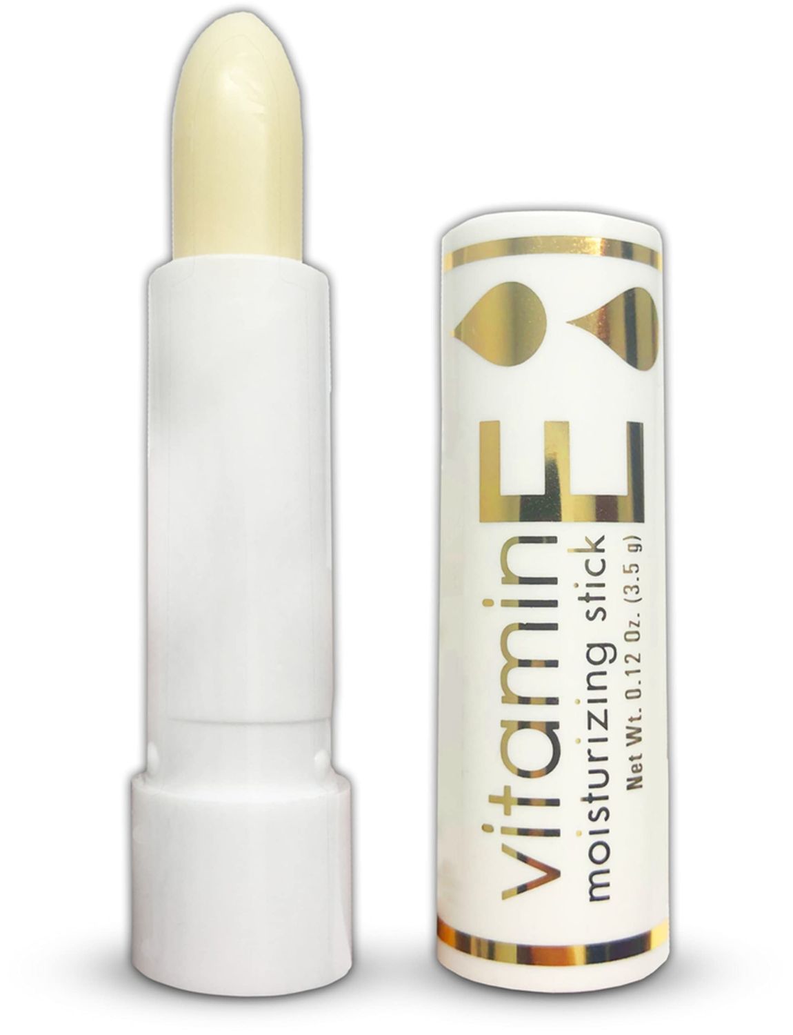 Piping Rock Vitamin E Moisturizing Stick for Lips Nourishing and Conditioning Balm Free of Parabens, SLS Fragrances