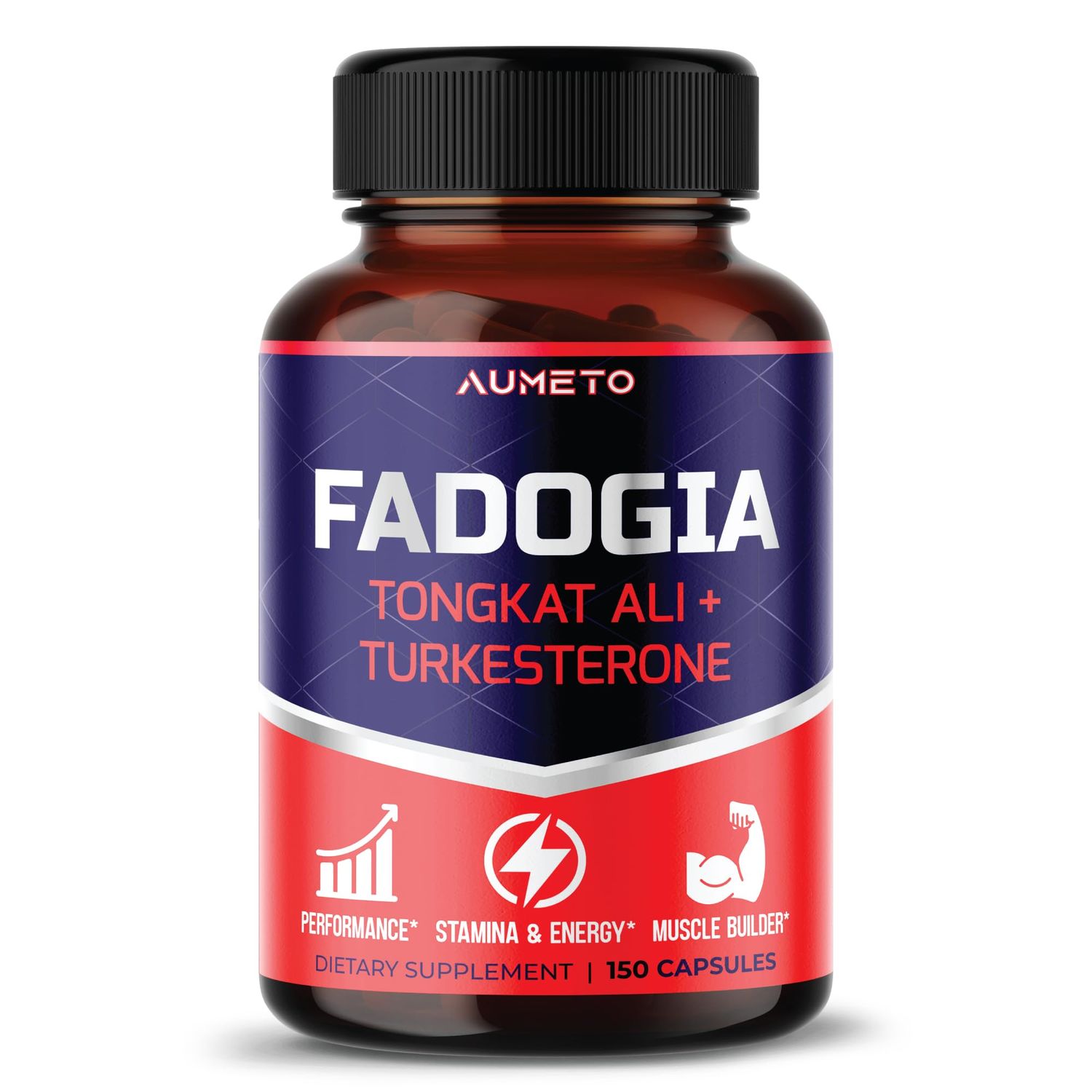 Fadogia Agrestis Supplement with Turkesterone Tongkat Ali Maca Root Panax Ginseng VIT D3 - Male Energy, Strength and Memory Support