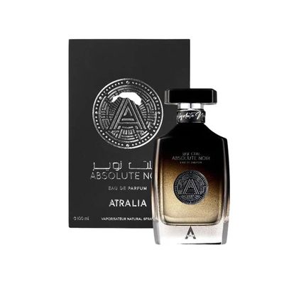 Atralia Absolute Noir Eau De Parfum for Men 100Ml 3.4Oz - Luxurious and Long Lasting Fragrances with Top Notes of Bergamot, Lemon, Grapefruit, Pink Pepper - Best Alternative for Absolu Aventus