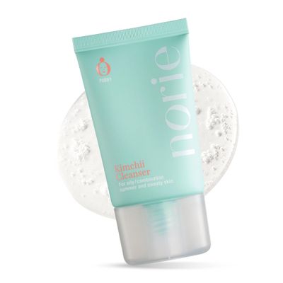 Norie Gentle Daily Cleanser with Kimchii Probiotics, Hydrating Face Wash for Normal to Breakout-Prone Skin, Concentrated Fragrance Free Gel for Clearer Skin 2 Salicylic Acid, Vegan, Unscented 1.7oz
