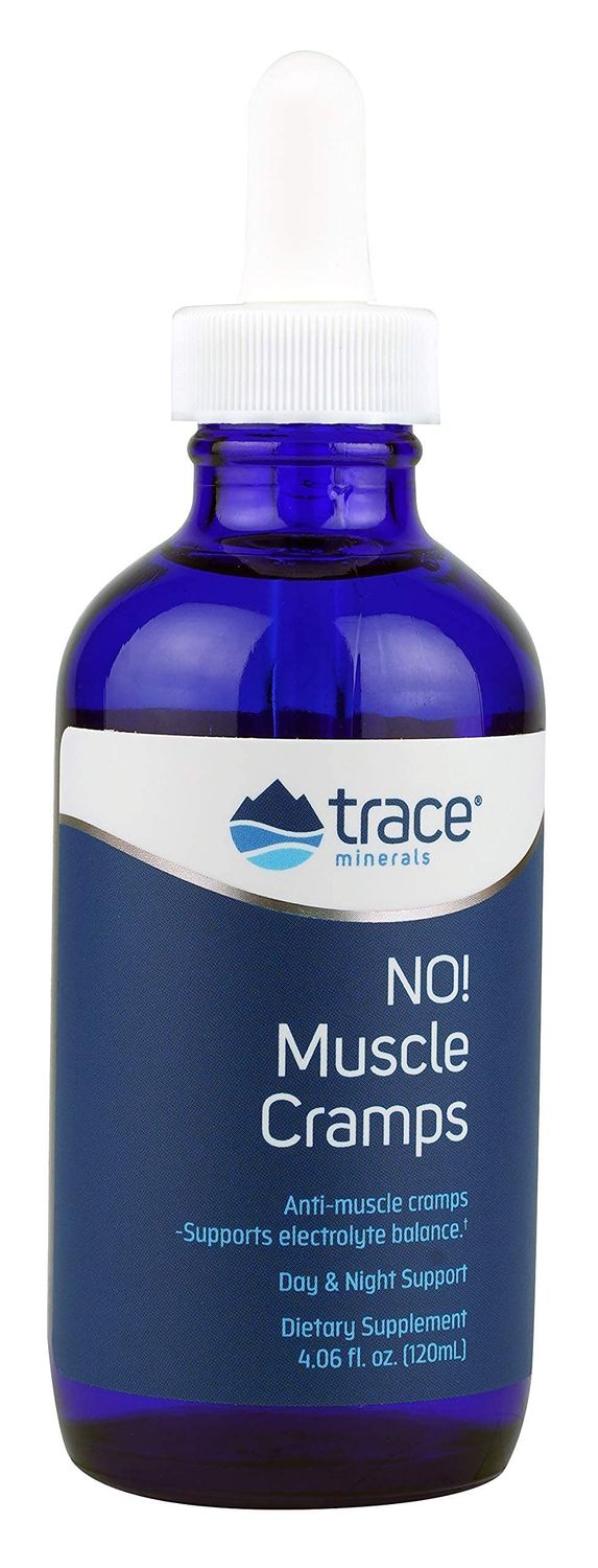 Trace Minerals NO! Muscle Cramps - Supports Dehydration Aids Against Muscle Cramps - Electrolyte Support to Aid Endurance - Liquid Supplement with Magnesium Potassium - 4.06 fl oz (60 Servings)