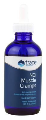 Trace Minerals NO! Muscle Cramps - Supports Dehydration Aids Against Muscle Cramps - Electrolyte Support to Aid Endurance - Liquid Supplement with Magnesium Potassium - 4.06 fl oz (60 Servings)