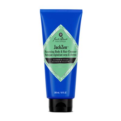 Jack Black Jackzen Renewing Body Hair Cleanser, 10 oz. - Earthy Fragrance, Body Cleanser, Shower Gel, Body Wash for Men Women, Shower Soap for Dirt Sweat