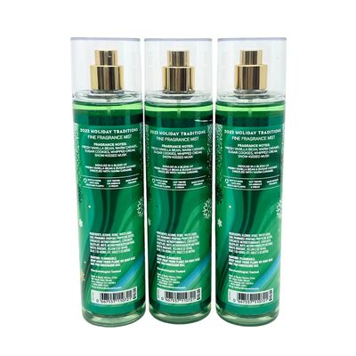 Bath Body Works Vanilla Bean Noel Fine Fragrance Mist 8oz - Lot of 3