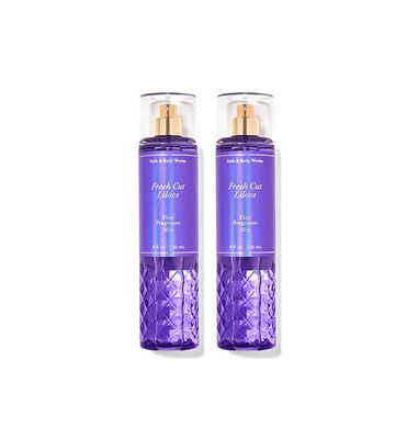 Bath and Body Works Fresh Cut Lilacs Fine Fragrance Mists Pack Of 2 8 oz. Bottles (Fresh Cut Lilacs)