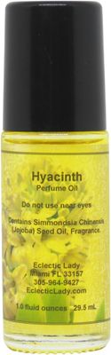Hyacinth Long Lasting Perfume Oil - Portable Roll-on Floral Fragrance - Travel Size Sweet Scented Body Oil for Women - Essential Oil for Spring Summer Season or for Daily Use (1.0 Oz)