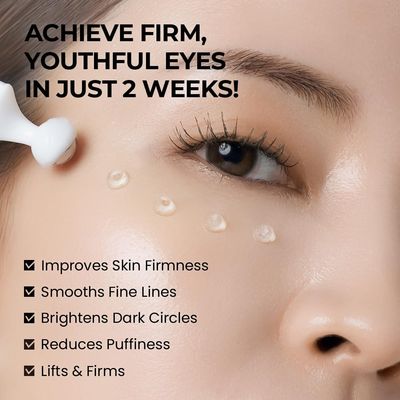 SKINLAB Bakuchiol Eye Serum with Caffeine, Roll-on Korean Under Eye Serum, Anti-Aging Wrinkle Care for Fine Lines, vegan, cruelty-free, 0.5 fl. Oz