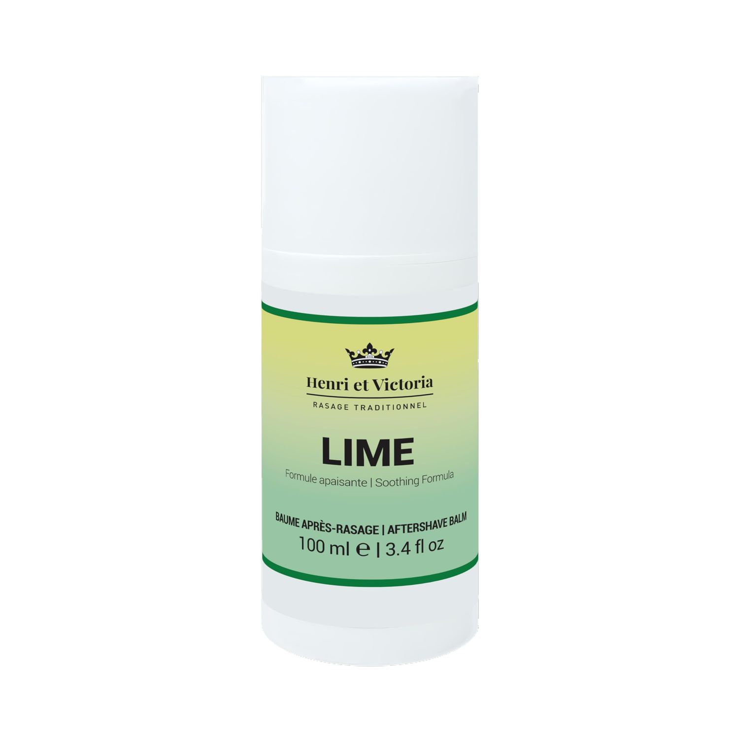 HENRI ET VICTORIA Lime Aftershave Balm Fragrance For Men Hand Made Moisturizing and soothing prevent and cure razor burns and irritation 100ml