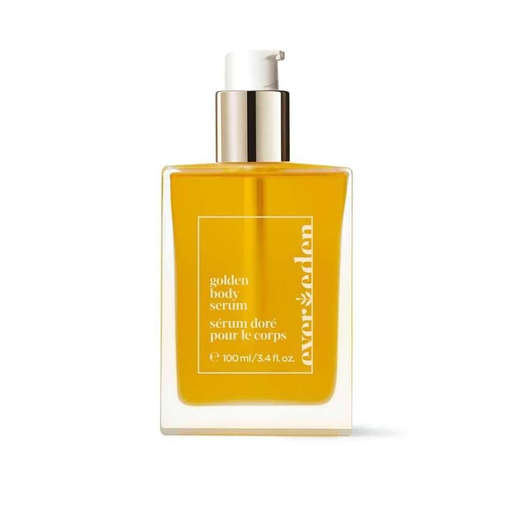 Evereden Golden Body Serum 3.4 fl. oz. Botanical Body Oil Moisturizer Clean Vegan Moisturizing Body Oil for All-Over Skin Nourishment Hydrating Body Oil for Women