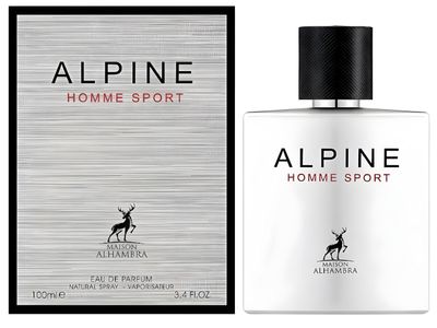 Maison Alhambra Alpine Homme Sport for Men Eau de Parfum Spray, 3.4 Ounce 100 Ml