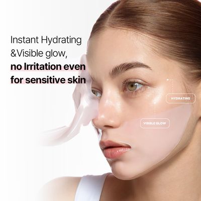 ROUND LAB Camellia Collagen Mask NET wt. 34 g1.19 Fl Oz 4ea, 30min Hydrogel Mask, Quick Hydration, FirmingPore Minimizing, For sensitive skin, Micro molecule collagen, Facial Mask
