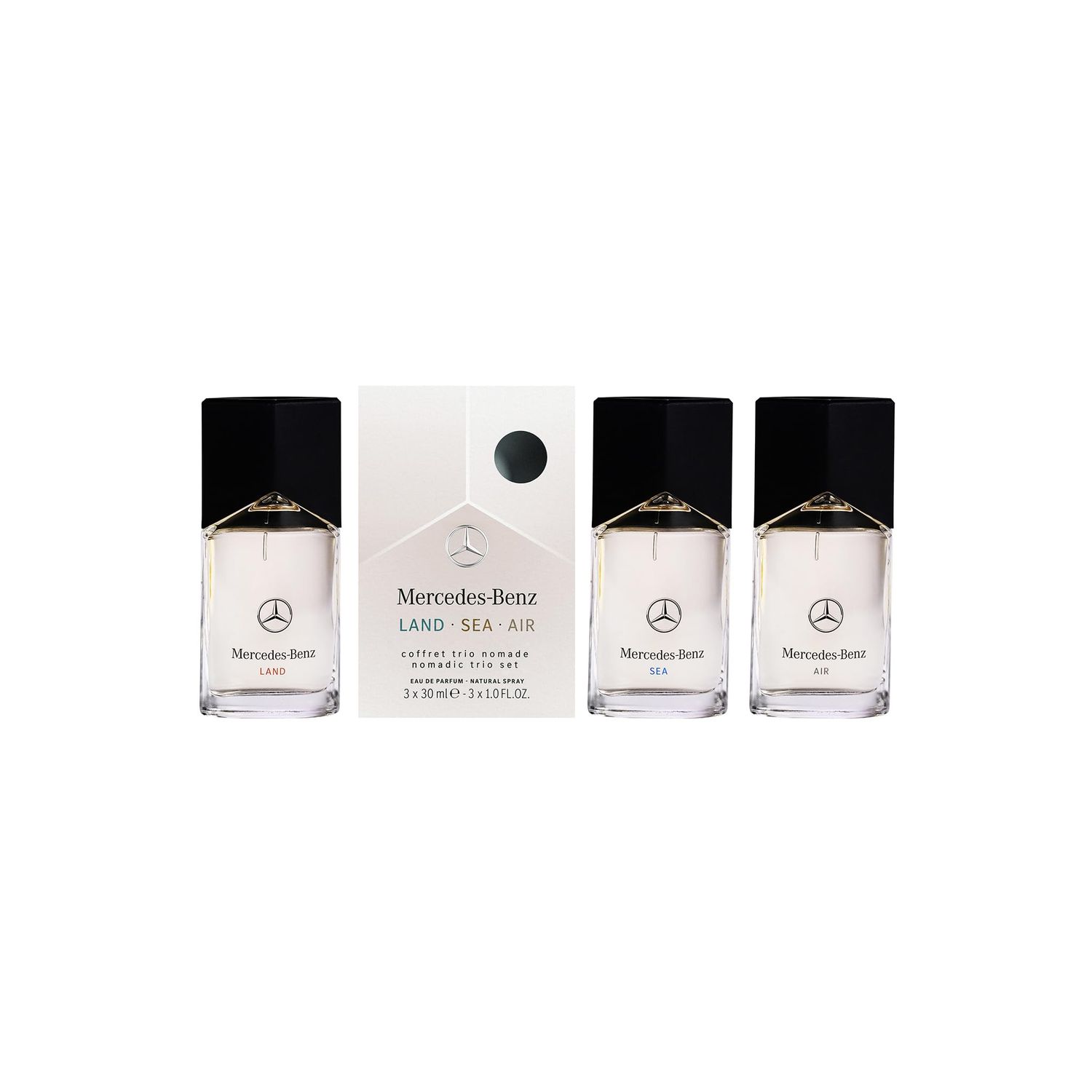 Mercedes-Benz Land Sea Air - Mens Cologne Set - Eau de Parfum for Men - Long Lasting Cologne for Men - Men&#39;s Fragrances - Perfume for Men - 3 Pc