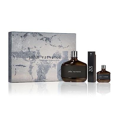 John Varvatos Heritage 3 Piece Mens Cologne Gift Set, 4.2 fl. Oz