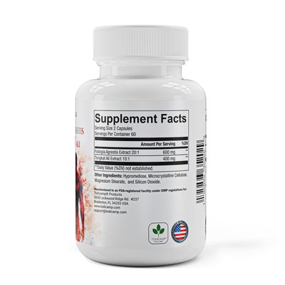TODICAMP Fadogia Agrestis 201 with Tongkat Ali 1000mg Complex Longjack Tongkat Ali Extract with Fadogia Agrestis 600mg Supplement - 60 Days Supply