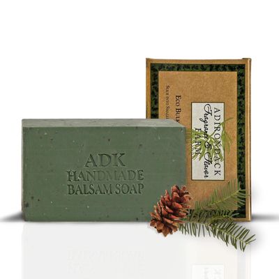 Adirondack Fragrance Flavor Farm ADK Natural Balsam Soap Bar 16 oz., Handmade Vegan Olive Oil Body Soap for Dry and Sensitive Skin, Moisturising for Men, Women Babies