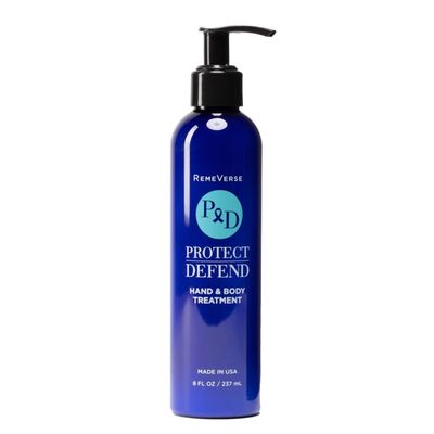 RemeVerse Protect Defend Hand and Body Treatment Lotion - Fragrance Free - Non Greasy - Quick Absorbing Moisturizer with Hyaluronic Acid for Chemotherapy Sensitive Skin - Made in USA - 8oz