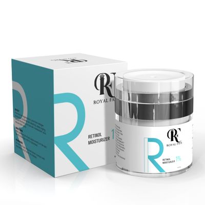 RF ROYAL FATE Retinol Moisturizer Face and Neck Skin Cream For Fine Lines and Wrinkles, and Anti-Aging Effect. Made With Shea Butter, Jojoba Oil, Vitamin E and Hyaluronic Acid. Fragrance Free 1.7 oz
