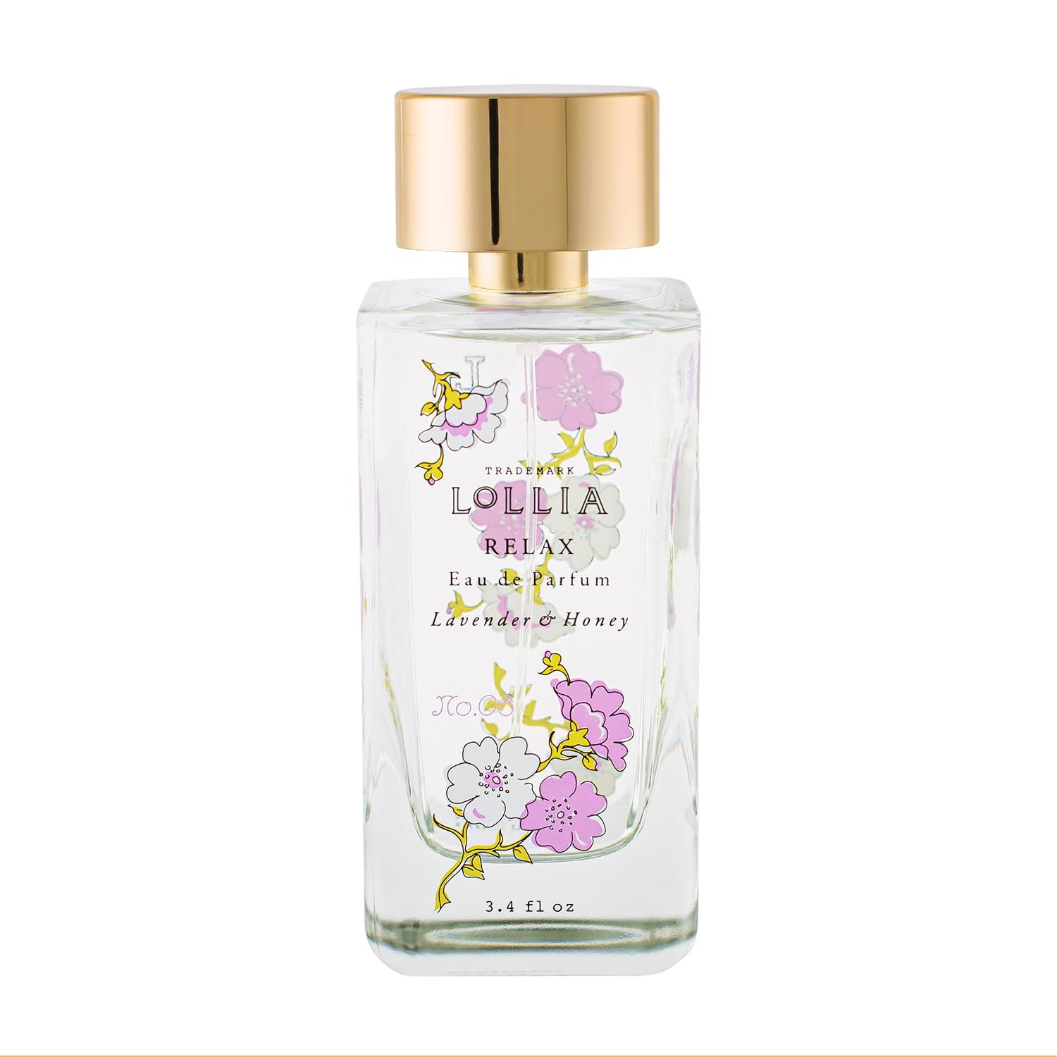 LOLLIA Relax Eau de Parfum, 3.4 fl. oz. - Women&#39;s Fragrance with Lavender Honey, White Orchids, Indian Amber Tahitian Vanilla