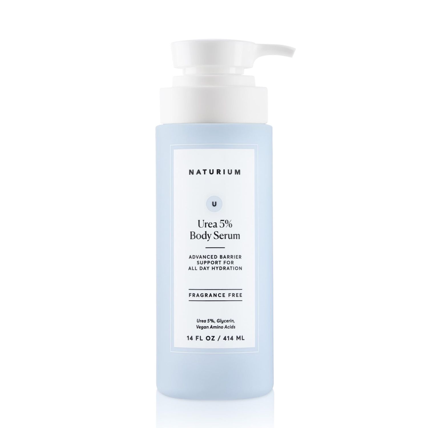 Naturium Urea 5 Body Serum, Lightweight, Hydrating Serum with Nourishing Soothing Benefits for Barrier Support, Vegan Cruelty-Free, 14 oz