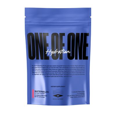 ONE of ONE Hydration Electrolyte Powder - Fast-Acting Hydration with Science-Backed Electrolytes, Essential Minerals Vitamins - Zero Sugar, Vegan, Gluten-Free - Watermelon Flavor, 30 Servings