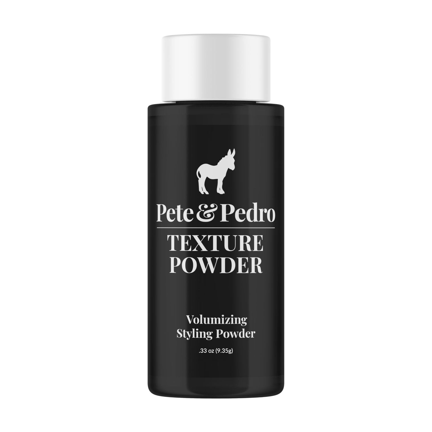 Pete Pedro TEXTURE POWDER - Texturizing and Volumizing Styling Powder For Men Women Adds Mega Volume Texture, Matte Finish, Root Lifting Restyleable Hold As Seen on Shark Tank, 0.33 oz.