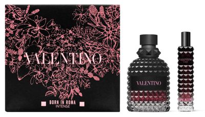 Valentino Born in Roma Uomo Intense Set (Eau de Toilette 1.7 Fl. Oz Travel size EDT 0.5 Fl. Oz)