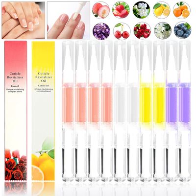 xlehoely 10 PCS Cuticle Oil Pen,Nail Oil Cuticle Pens for Nails Moist and Treatment,10 Fruit Plant Fragrance Cuticle Repair Oil Pen for Nail Care,Nail Cuticle Oil Pen Nourishment Polish with Vitamins