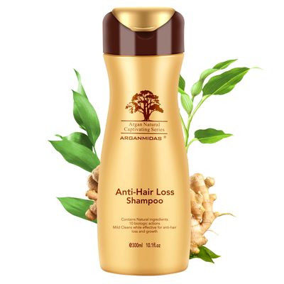 ARGANMIDAS Anti-Hair Loss Shampoo for Hair Growth and Thickening, Combats Hair Loss Caused by Perm and Pressure, Suitable for Men and Women, Delightful Fragrance