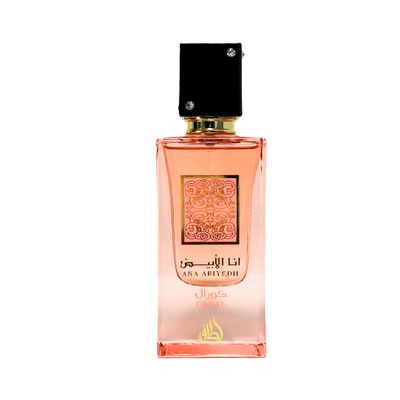 Lattafa Ana Abiyedh Coral for Unisex Eau de Parfum Spray, 2.0 Ounce 60 ml