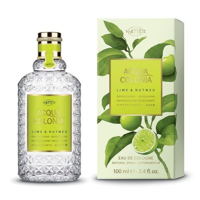 Muelhens 4711 Acqua Colonia Lime and Nutmeg for Unisex - 3.4 oz EDC Spray