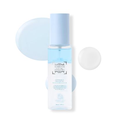 TEABLESS Cotton Blue Mallow Tea Perfume Hair Body Mist, Hair and Body Perfume Spray for Dry Skin, Moisture Balance, Soothing, Nourishing, Long-Lasting Fragrance, Cotton Scent