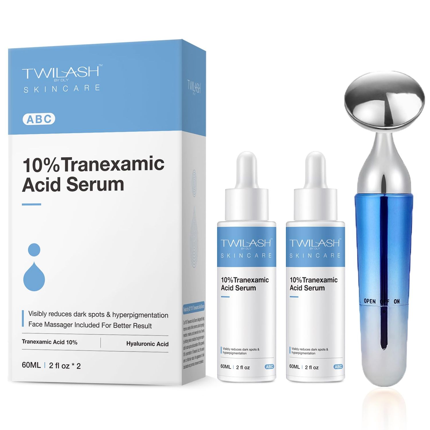 10 Tranexamic Acid Serum, Dark Spot Hyperpigmentation Treatment Serum Advanced Formula with 10 Tranexamic Acid, 5 Niacinamide, and Bakuchiol - 60ml2, 4 Fl Oz