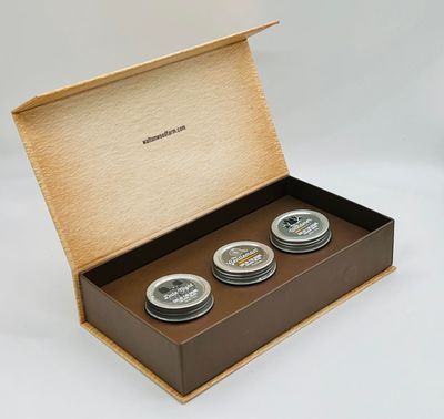 Walton Wood Farm Mini Cologne 0.5oz, Pack of 3 Most Popular Scents (Date Night, Gentleman, Wanderer) in Cigar Gift Box, Makes Great Gift for Men