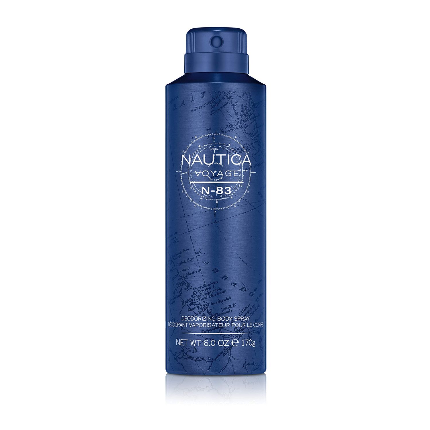 Nautica Voyage N-83 Deo Body Spray 6 fl oz (Pack of 1), Notes of Spicy Mint, Cardamom, and Musk, Men&#39;s Fragrance, Long Lasting, Everyday Fragrance