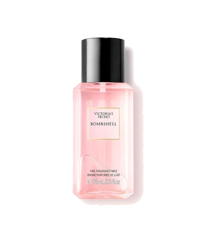 Victoria's Secret Bombshell Mini Fragrance Mist, Notes of Purple Passion Fruit, Shangri-La Peony Vanilla Orchid, Travel Size Body Spray for Women (2.5 oz)
