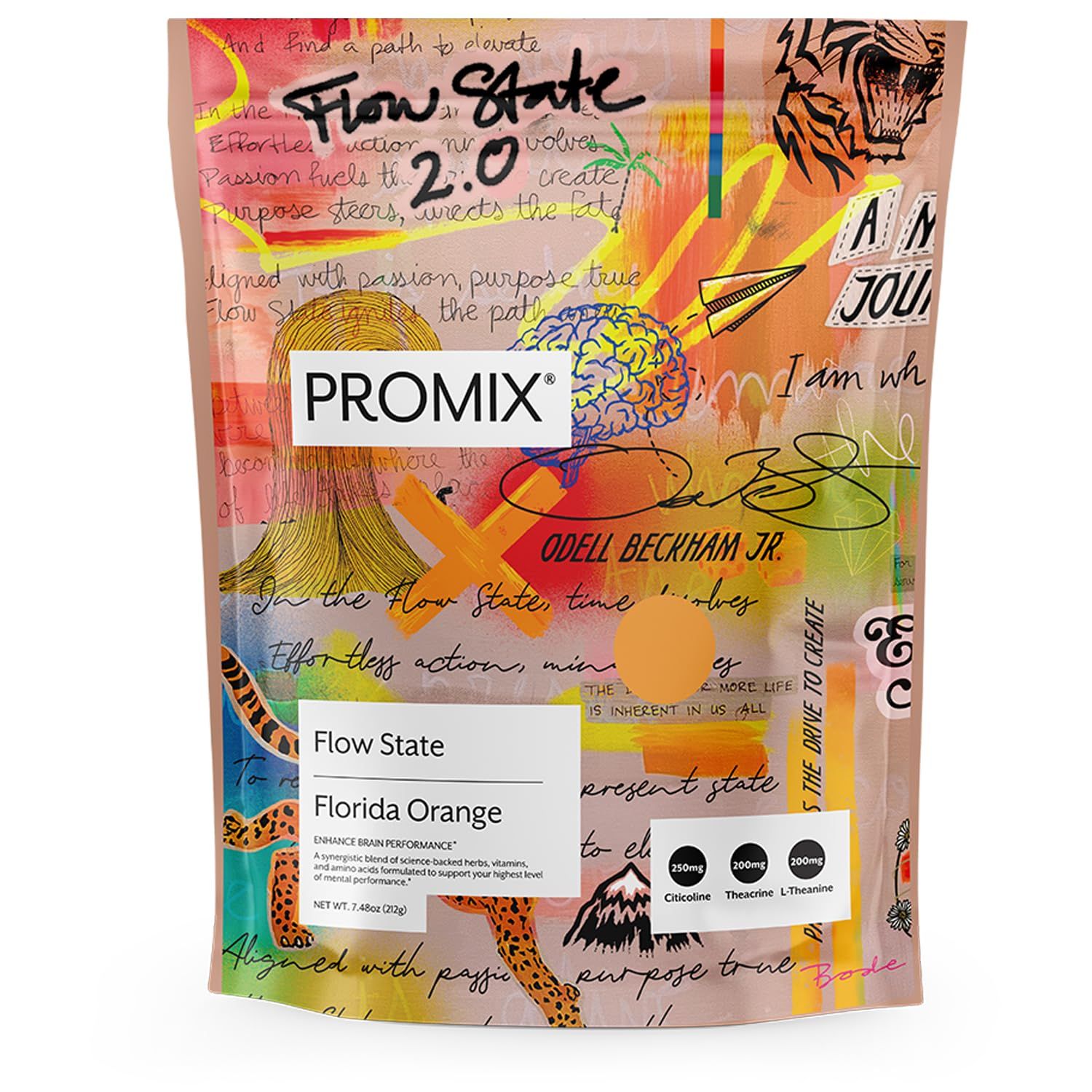 ProMix Nutrition Flow State - L Tyrosine, Theacrine, Vitamins, Caffeine Free - Nootropic Supplement - Orange - 30 Servings