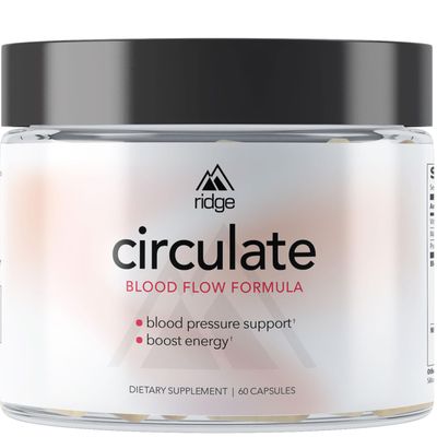 Circulate Circulation Health Support Supplement with Probiotics, Vitamin D3, Magnesium, Potassium, Nitric Oxide - Wellness Formula for Circulatory Overall Health - 60 Capsules
