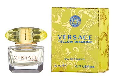 Versace Yellow Diamond Eau De Toilette Spray for Women, 0.17 Fl Oz (Miniature)