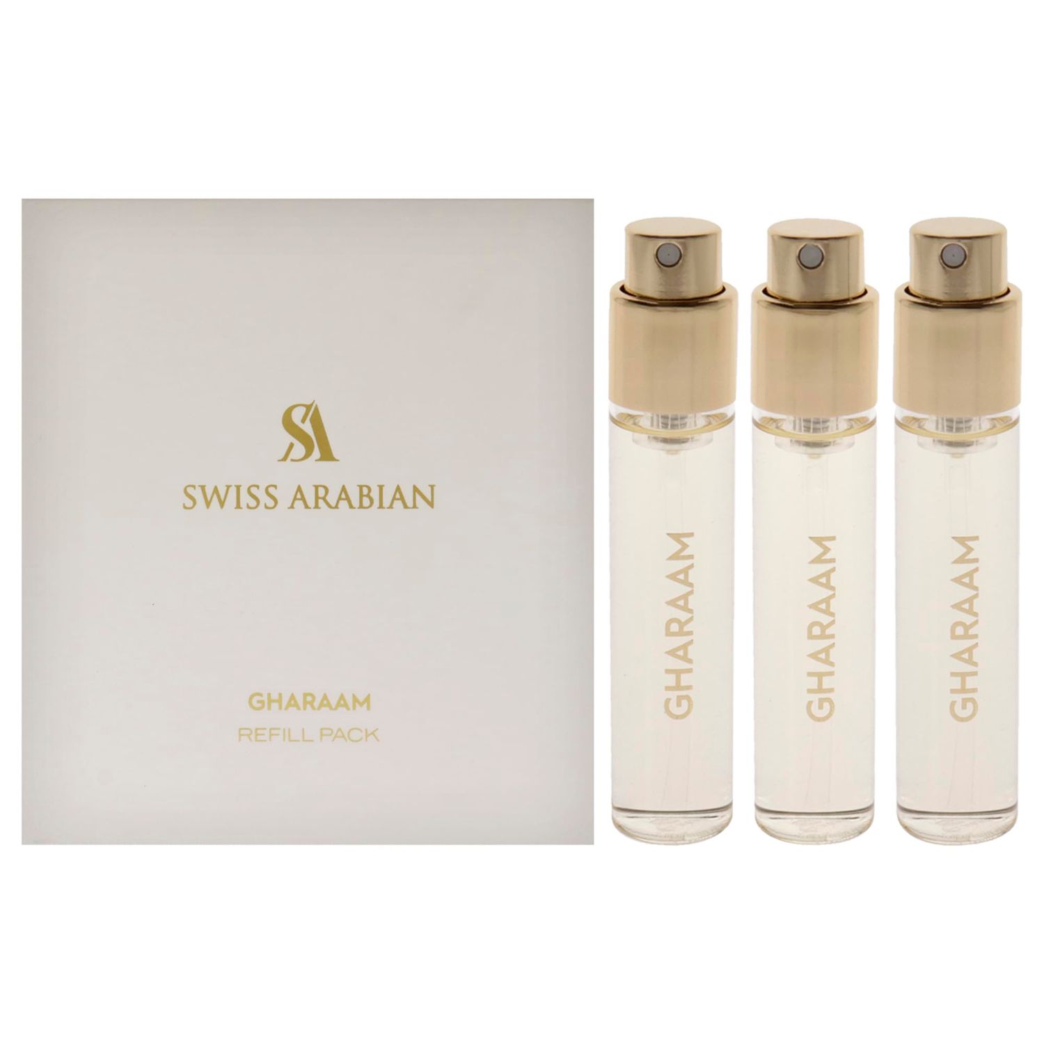 Swiss Arabian Gharaam - Luxury Products From Dubai - Long Lasting Arabian Perfume Oil for Women and Men - Saffron, Amber, Jasmine - 1.7 oz