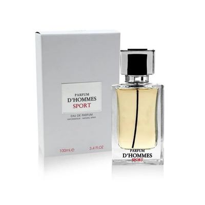 Fragrance World D&#39;hommes Sport Eau De Parfum Spray for Men, 3.4 Ounce