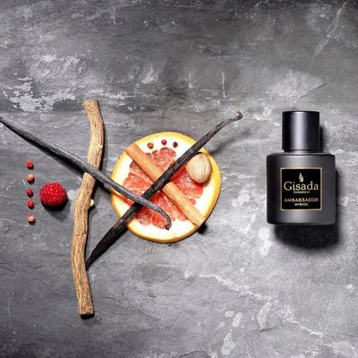 Gisada Ambassador Intense Cologne for Men - Perfume for Men with Strong, Masculine Scent Classic Fragrance - Lasting Scent with Warm, Citrusy, Spicy, Oriental Notes - Made in Switzerland, 1.7 fl.oz.