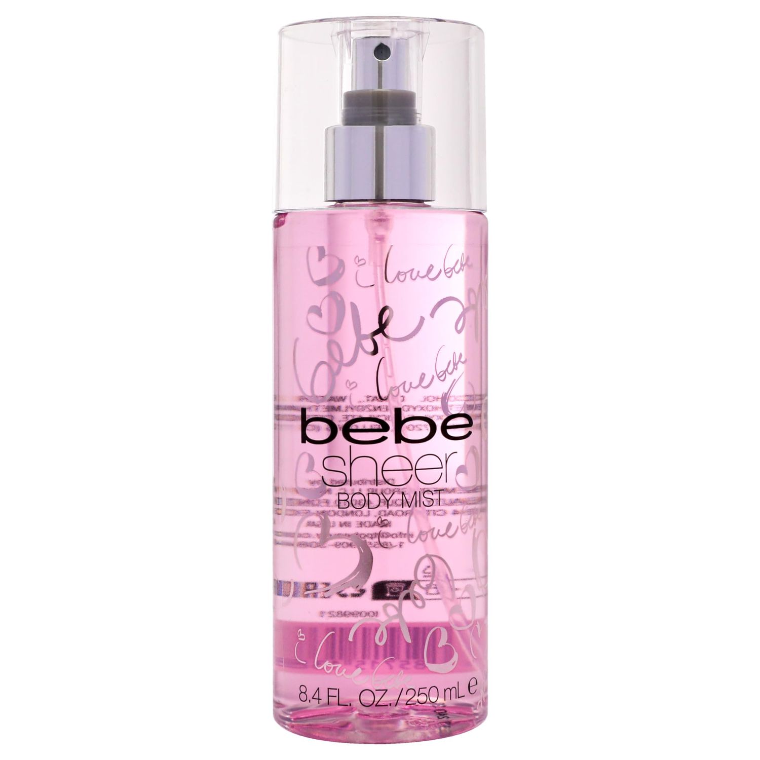Bebe Sheer Body Mist - Body Spray for Women - Sensual Flirtatious Women&#39;s Fragrance with Citrus Cocktail, Pink Peony Sandalwood Notes Long-Lasting Fragrance Mist - 8.4 Fl Oz