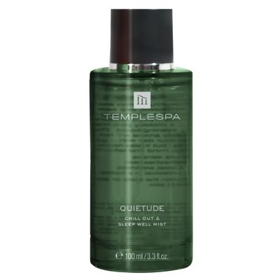 TEMPLESPA QUIETUDE Chill Out Sleep Well Mist - Natural Body Spray, Natural relaxation aid, Lavender, Vetivert, Cedarwood, Chamomile Fragrance, Natural Ingredients, Vegan 3.3 fl.oz.