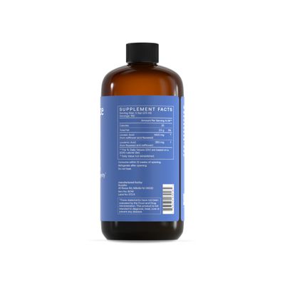 BodyBio Balance Oil - Essential Fatty Acids Omega 3 6 - Cold Pressed, Vegan, Organic Safflower and Flax Seed Oil Blend for Brain Mood Support and Cellular Health, 16 oz