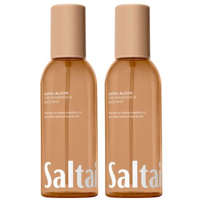 Saltair Body Mist 2 Pack - Fine Fragrance, Lightweight Body Spray Mist with Santal Bloom Scent. Long Lasting Perfume Mist. 2x 8oz Bottles