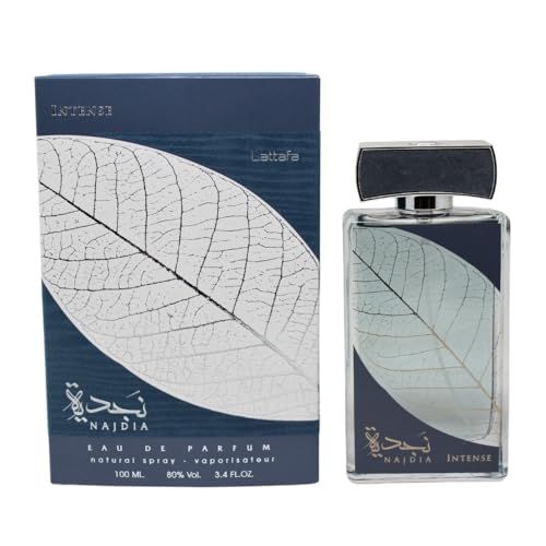 Lattafa Najdia Intense for Men Eau De Parfum Spray, 3.4 Ounce 100 ml