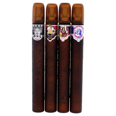 Cuba City 4-Piece Set for Men, (Hollywood Vegas Miami New York)