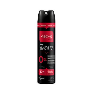 ABOVE Feel Free Zero - 12 Hours Antiperspirant Deodorant Spray for Men - Sensual and Floriental Fragrance - Notes of Jasmine - Protects Against Sweat and Body Odor - Stain and Cruelty Free - 3.17 oz